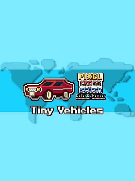 Pixel Cross Stitch: Color by Number - Tiny Vehicles Pack