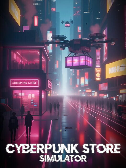 Steam cover for Cyberpunk Store Simulator.
