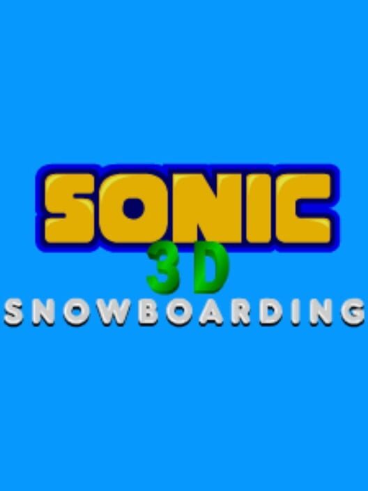 Sonic 3D Snowboarding cover