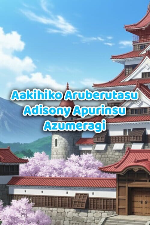 Capa de Aakihiko Aruberutasu Adisony Apurinsu Azumeragi