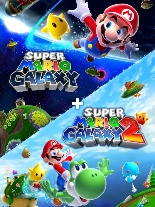 Super Mario Galaxy + Super Mario Galaxy 2 cover