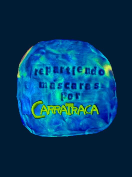Capa de Repartiendo Máscaras por Carratraca