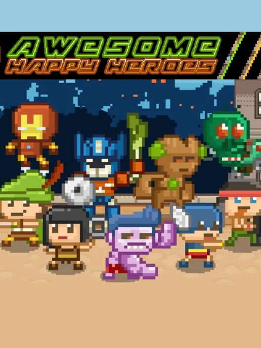 Awesome Happy Heroes background artwork