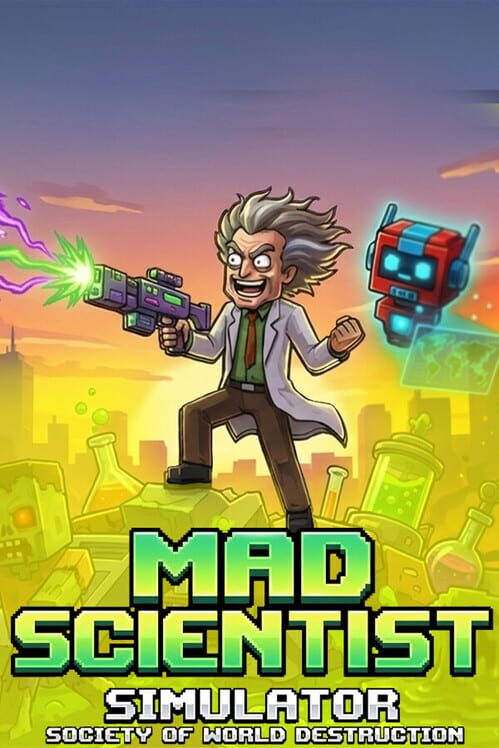 Steam cover for Mad Scientist Simulator – Society of World Destruction.