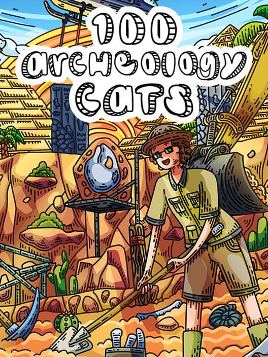 Steam cover for 100 Archeology Cats.