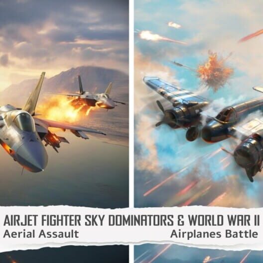 Capa de AirJet Fighter Sky Dominators: Aerial Assault & World War II - Airplanes Battle