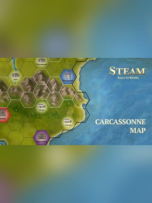 Capa de Steam: Rails to Riches - Carcassonne Map