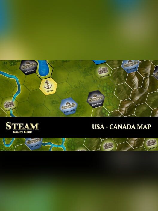 Capa de Steam: Rails to Riches - USA-Canada Map