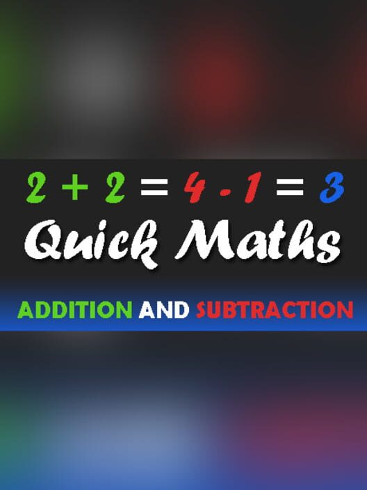 Quick Maths: addition and subtraction cover