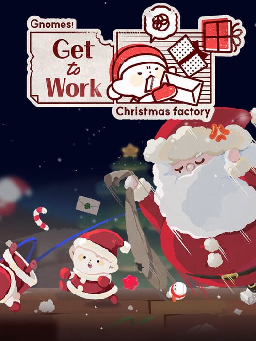 Capa de Get to Work, Gnomes! Christmas Factory