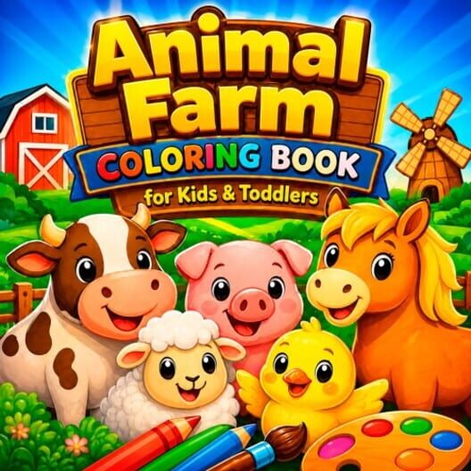 Animal Farm Coloring Book for Kids & Toddlers