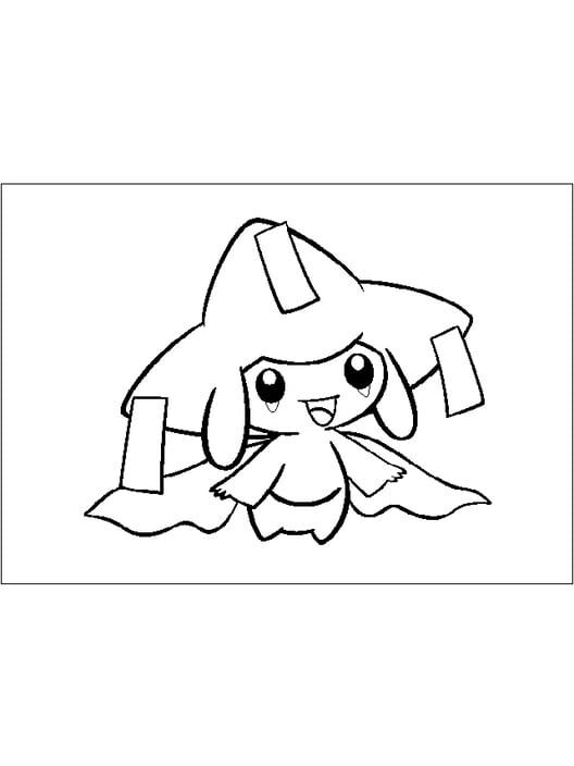 Capa de Pokémon Channel-e: Line Art Card - Jirachi