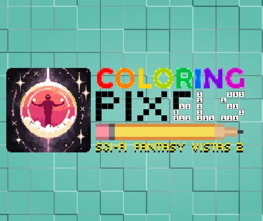 Capa de Coloring Pixels: Sci-Fi Fantasy Vistas 2 Pack