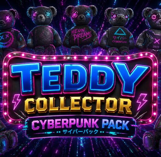 Capa de Teddy Collector: Cyberpunk Pack