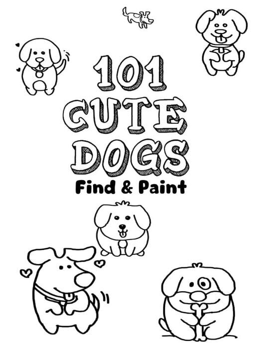 101 Cute Dogs: Find & Paint Cover