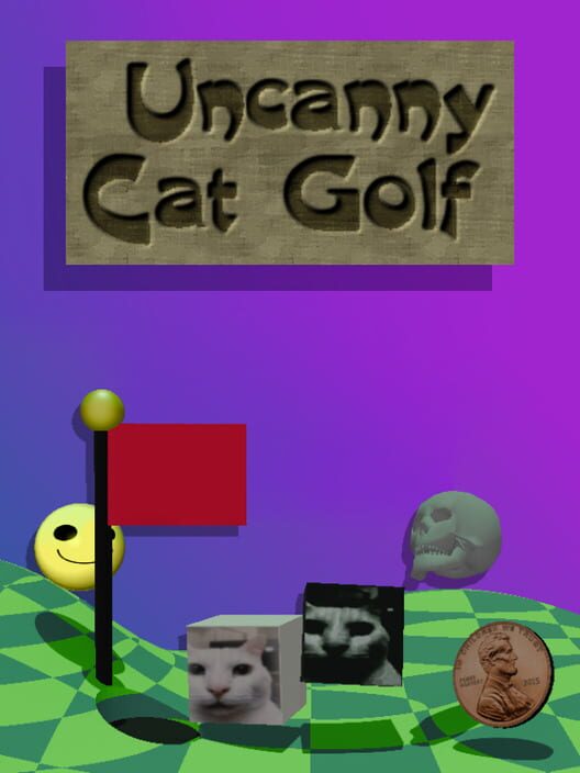 Uncanny Cat Golf poster