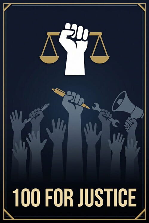 100 for Justice Cover