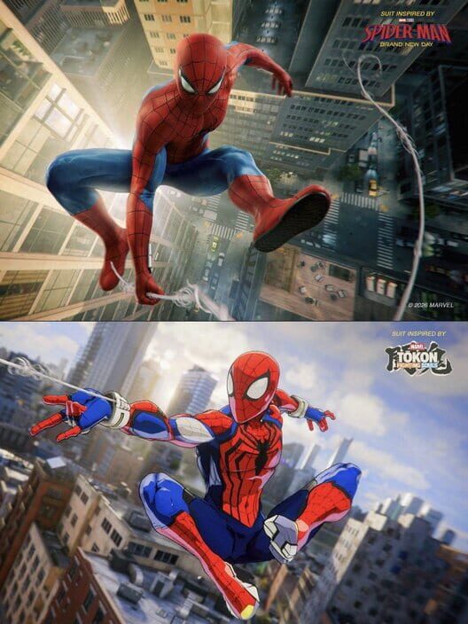 Capa de Marvel's Spider-Man 2: Fresh Start Suit and Marvel Tokon: Fighting Souls Suit