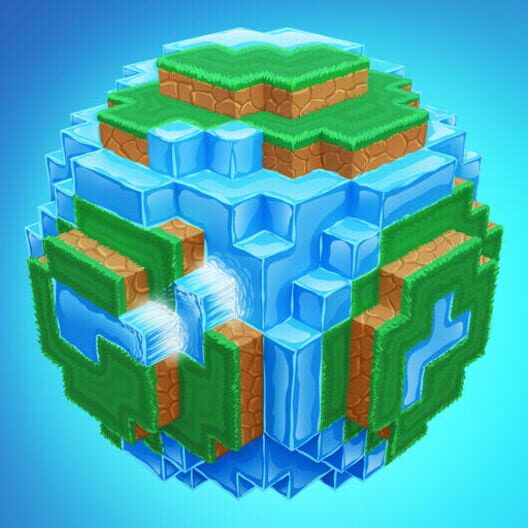 Apple App Store cover for World of Cubes Craft & Mine 3D