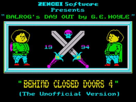 Behind Closed Doors 4: Balrog's Day Out cover