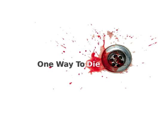 One Way to Die cover