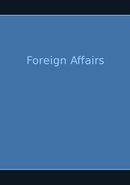 Foreign Affairs