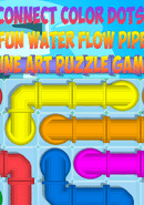 Connect Color Dots: Fun Water Flow Pipe Line Art Puzzle Game