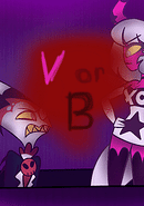 V or B