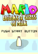 Mario Drinks A Glass of Milk