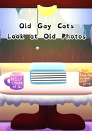 Old Gay Cats Look at Old Photos