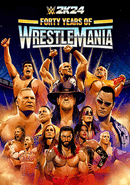 WWE 2K24 Forty Years of WrestleMania poster