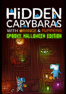 Hidden Capybaras with Orange and Pumpkins: Spooky Halloween Edition