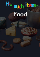 How Much Items: Food poster