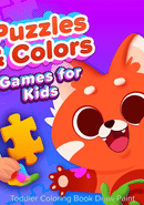 Puzzles & Colors: Games for Kids - Toddler Coloring Book Draw Paint