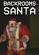 Backrooms Santa poster