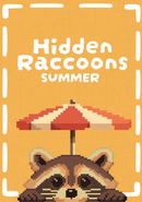 Hidden Raccoons in Summer poster