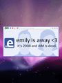 Emily is Away <3 poster