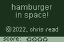 Hamburger in Space! cover