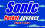 Sonic Pocket Advance cover