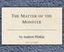 The Matter of the Monster cover