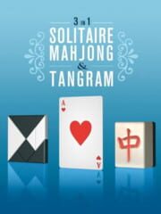 3 in 1: Solitaire, Mahjong, & Tangram cover