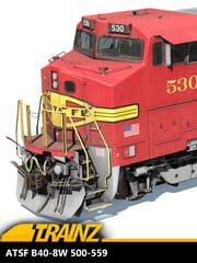 Trainz Railroad Simulator 2022: ATSF B40-8W 500-559 cover