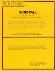Windfall: The Oil Crisis Game cover