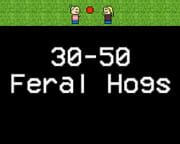 30-50 Feral Hogs