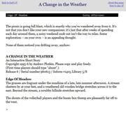 A Change in the Weather cover