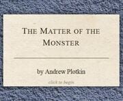 The Matter of the Monster cover