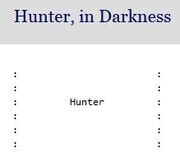 Hunter, in Darkness cover