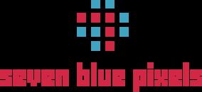 Seven Blue Pixels