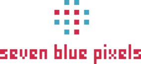 Seven Blue Pixels logo