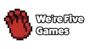 We're Five Games logo